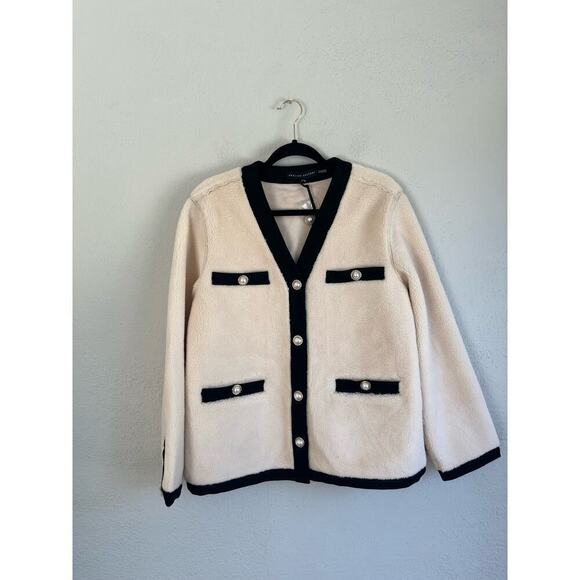 Anthropologie English Factory Woman Shearing Jacket with Buttons, Size M… - Picture 10 of 12